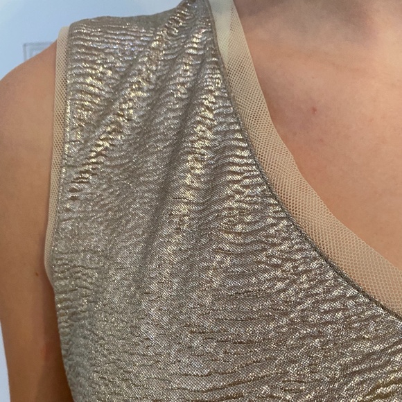 Silver Polyester Top - Picture 2 of 4